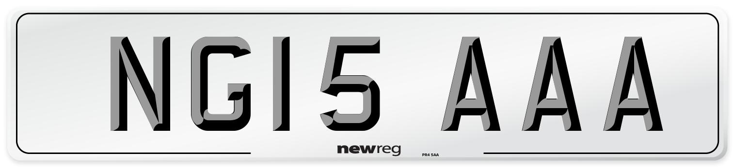 NG15 AAA Number Plate from New Reg
